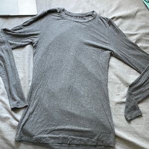 Cuddl Duds Gray Long Sleeve Short Size S
